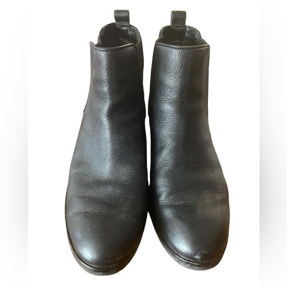 Cole Haan Landsman Wm’s Sz 8.5B Black Pebble Leather Goring Ankle Bootie Boots - Picture 2 of 7